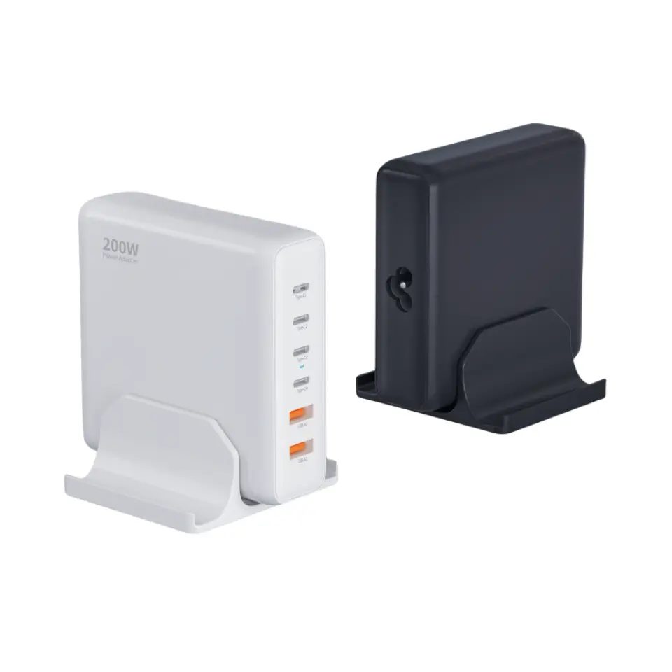 Настольное зарядное устройство PD мощностью 200 Вт с 6 портами типа C