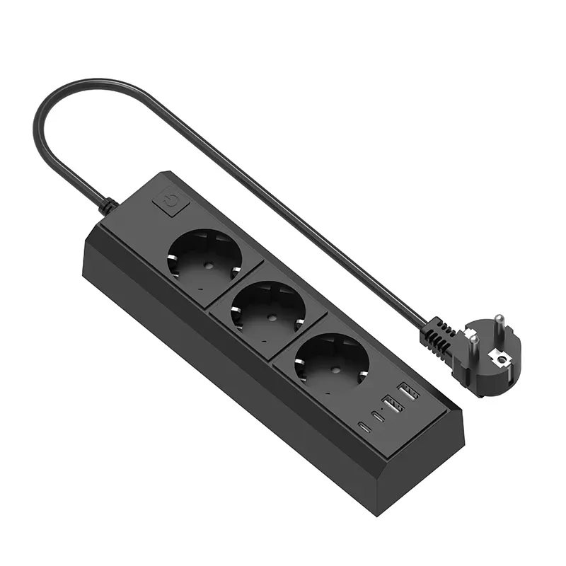 3 розетки EU Power Strip